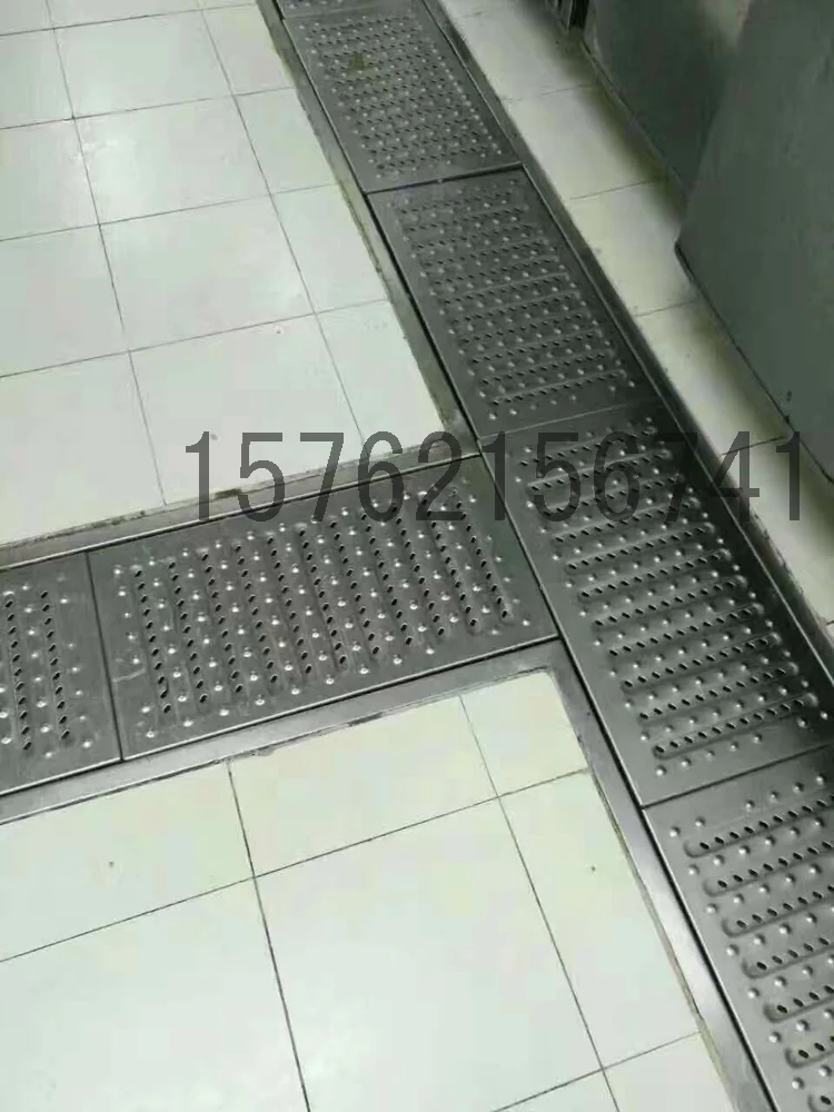不锈钢地沟盖板 厨房铺设效果