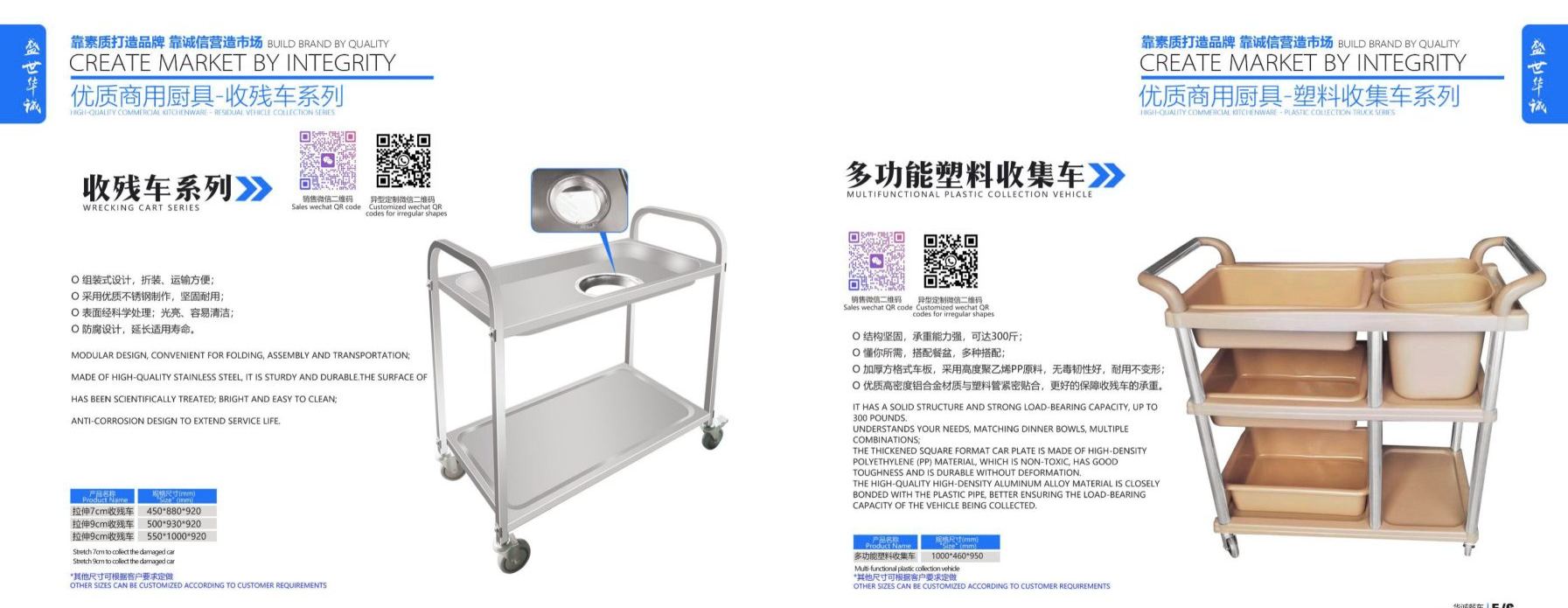 满鼎华不锈钢餐车 3